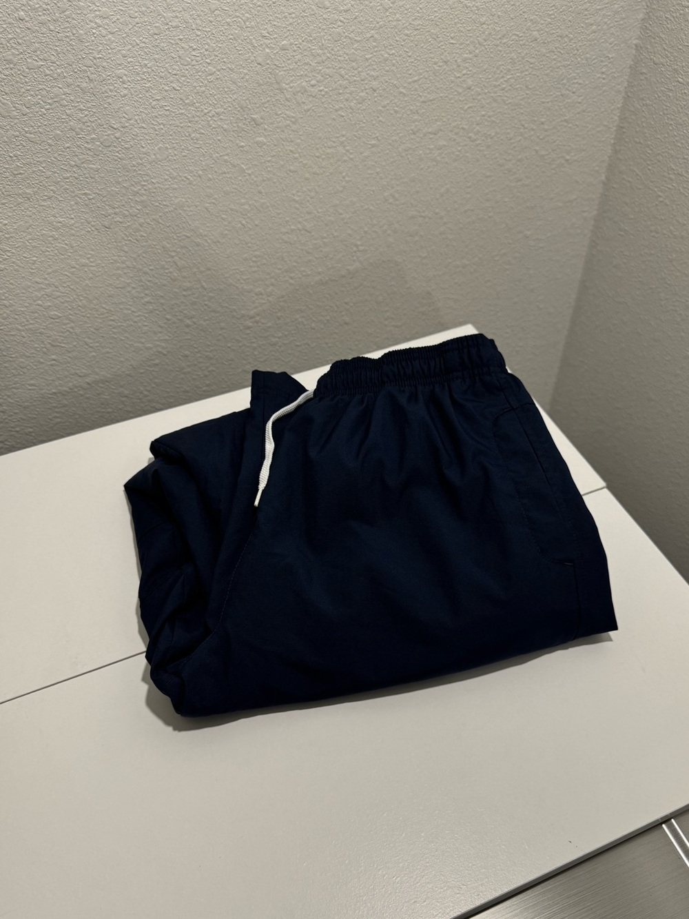 Navy blue nike track pants